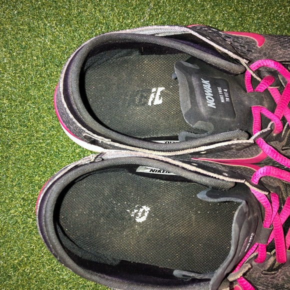 Nike ID Free TR Fit 4 Black Purple Athletic Running Shoes Women’s 10 - Picture 7 of 9